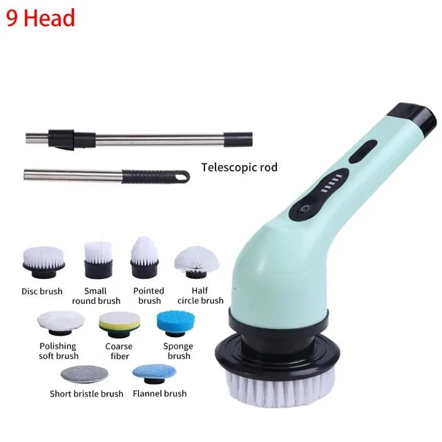 9-in-1 Electric Spin Scrubber Brush