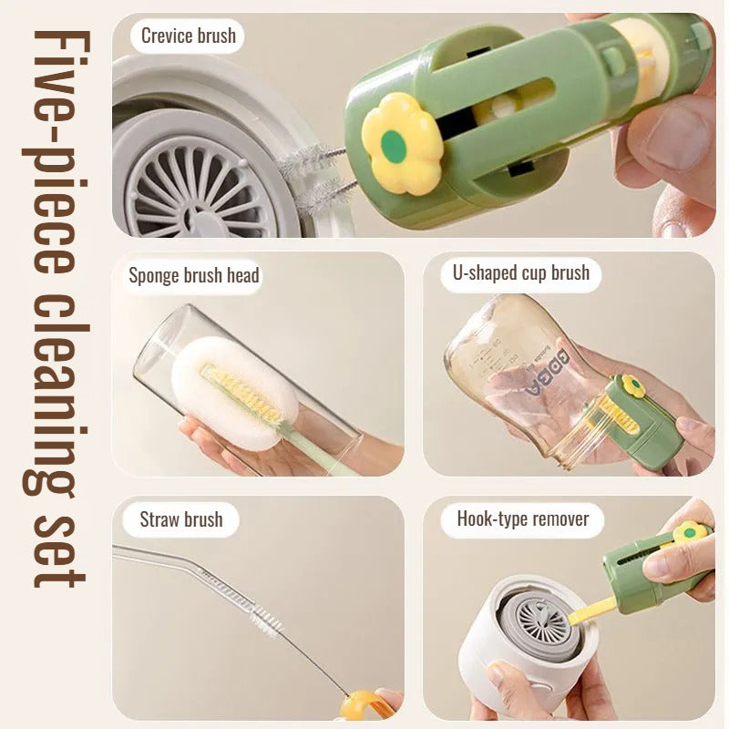 5-in-1 Multifunctional Cup & Bottle Cleaning Brush