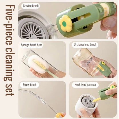 5-in-1 Multifunctional Cup & Bottle Cleaning Brush