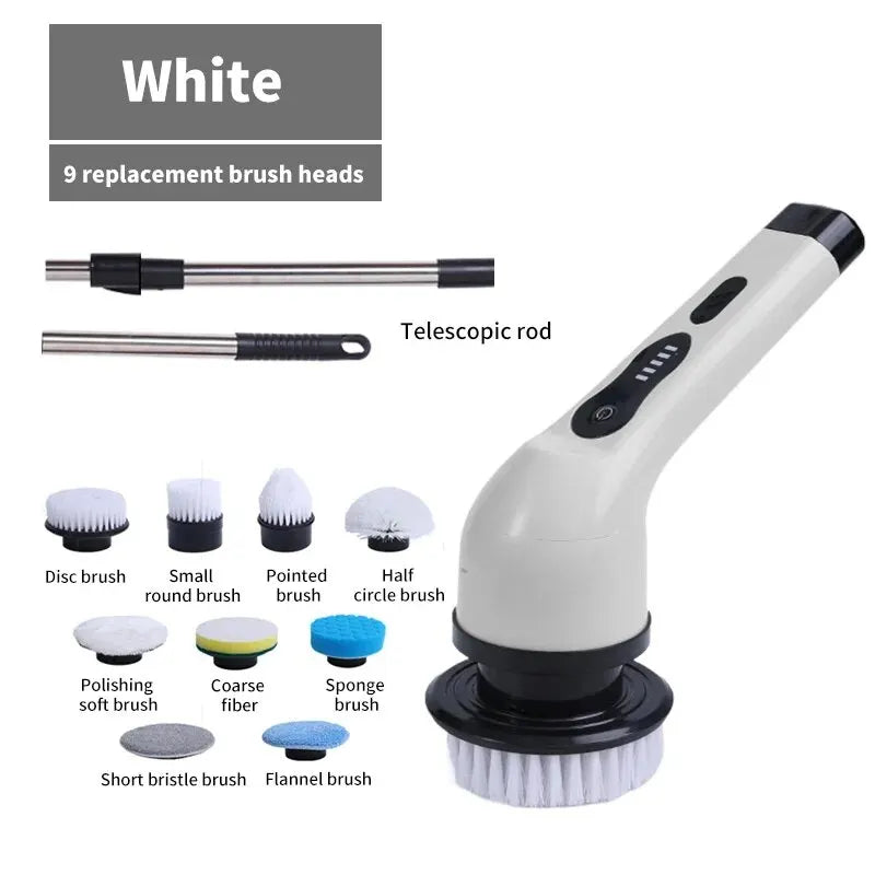 9-in-1 Electric Spin Scrubber Brush