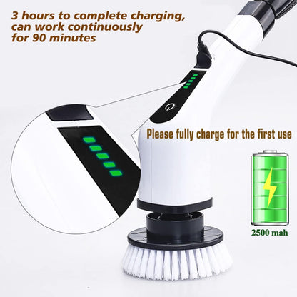 9-in-1 Electric Spin Scrubber Brush